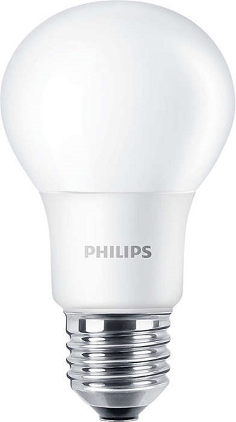 Philips CorePro LED normaallamp ND 7,5W=60W E27 220V-240V 4000K kleur 840 A60 mat niet dimbaar